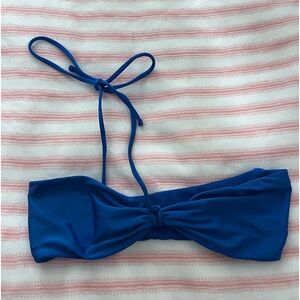 blue one sholder bathing suit